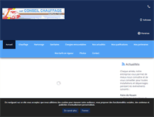 Tablet Screenshot of conseil-chauffage.fr